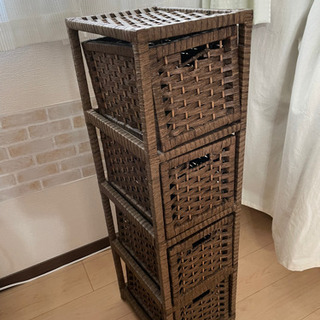 ニトリ　編み込み　収納ケース　