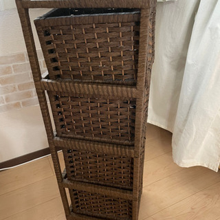 ニトリ　編み込み　収納ケース　の画像