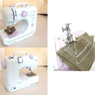 展示品 コンパクト 電動ミシン ソーイングミニ FHSM-505 フットペダル付 専用アダプター付 Sewing mini ☆ PayPay(ペイペイ)決済可能 ☆ 札幌市 北区 屯田の画像