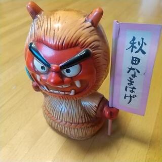 【取引済】小さめの貯金箱 瀬戸物 なまはげ