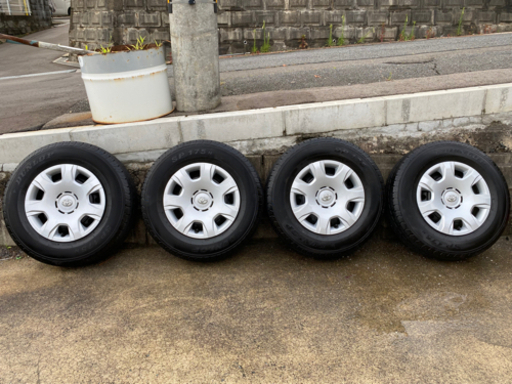 トヨタ ハイエース 純正タイヤ ホイール 4本セット ダンロップ 195/80R15 SP175N