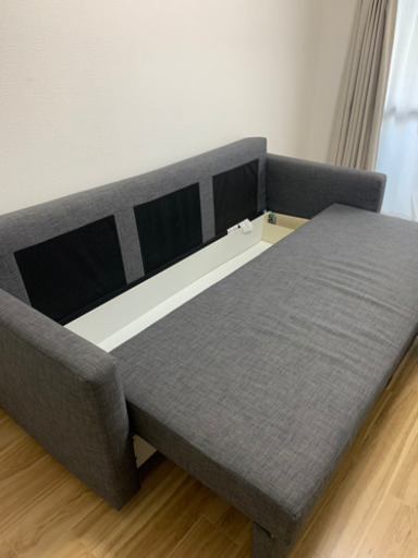 IKEA ソファベッド　FRIHETEN フリーヘーテン　グレー