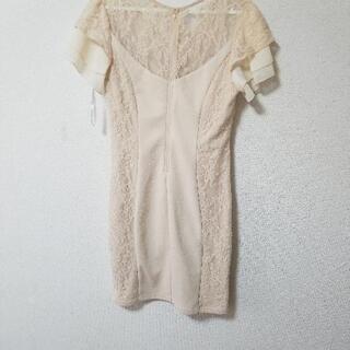 ミニドレス  ベージュの画像