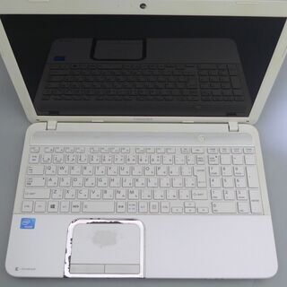 即使用可 ノートパソコン 中古動良品 15.6型ワイド 東芝 dynabook T552/36HW Celeron 4GB DVDRW 無線 webカメラ テンキー Officeの画像