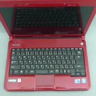 即使用可 赤色 ノートパソコン Win10 中古動作良品 13型 ワイド液晶 NEC PC-LM550BS6R Core i3 4GB 無線 WiMAX Office 初心者向けの画像