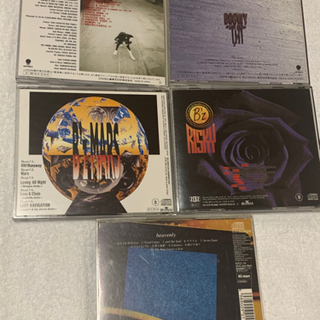 BOOWY・B'z・LA rc-en-Cielの CD（5枚）の画像