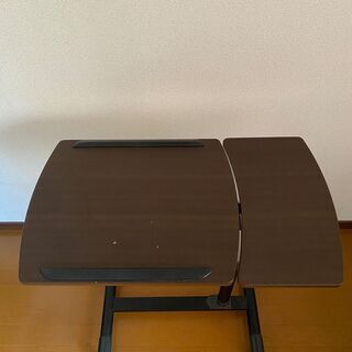 ソファーサイドテーブル ベッドサイドテーブル キャスター付き パソコン ノートパソコンスタンドの画像