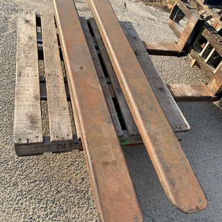 フォークリフト爪サヤフォーク2500mm 長い爪　全国発送可能　管理番号8501の画像