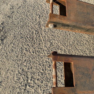 フォークリフト爪サヤフォーク2500mm 長い爪　全国発送可能　管理番号8501の画像