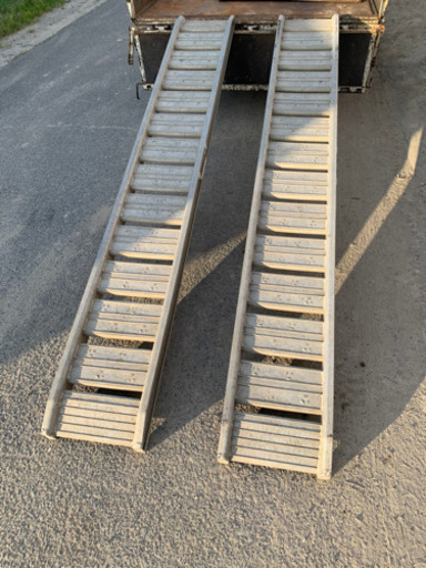 日軽 アルミブリッジ 1t 2本1組 (全長約2700mm) 管理番号8502