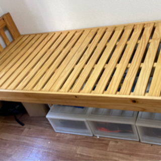 【引渡し@目黒区】組立式シングルベッド