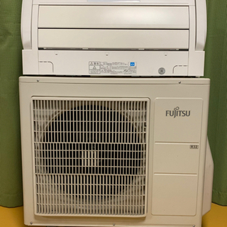 取付費込【製品安心保証】富士通　2017年 4.0Kw/100V/25A 15畳 富士通エアコン4.0K】【20年製】【14畳】【6ヶ月保証】【クリーニング