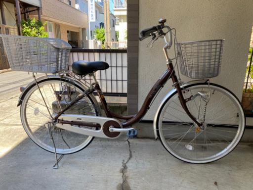 軽い！サイモト自転車　ミルトンライト　26型　ブラウン