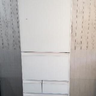 【極上品】TOSHIBA 冷凍冷蔵庫 VEGETA タッチオープン付き 5ドア 411L GR-S41GXV（EW)【うるおいラップ野菜室】【ガラス扉】 2021年製品の画像