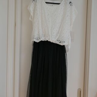 【ViS（ビス）】新品☆異素材ドッキングワンピース