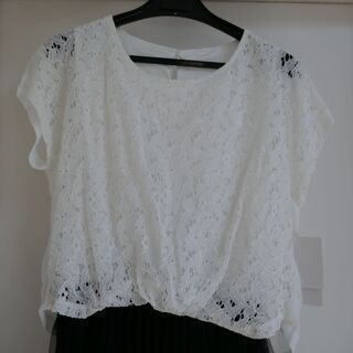 【ViS（ビス）】新品☆異素材ドッキングワンピースの画像