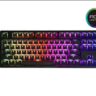 ikbc F87 メカニカルキーボード RGB ブラックCherry MX 青軸