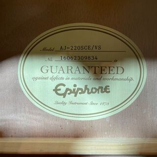 【愛品館八千代店】Epiphone AJ-220SCE VS エレアコの画像
