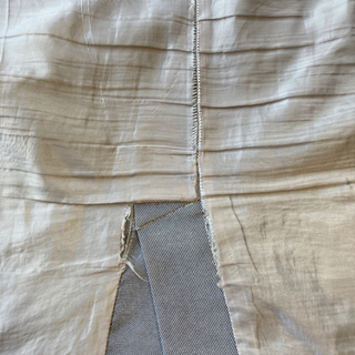 エスプリミュール　セットアップスーツ　上下セット　サマースーツ　グレー　七分袖の画像