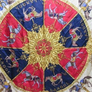 jtp-0568　LANCEL　スカーフ　ランセル　絹100％　シルク　シルクスカーフの画像