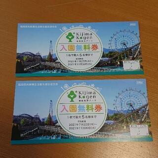 ⑨入園券☆城島高原パーク☆２枚☆１０名分☆無料入園券☆入場券☆遊...