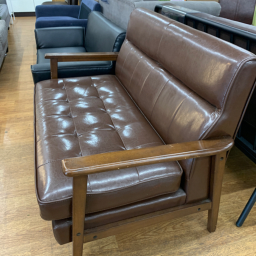 ２人掛けソファー【店頭取引限定】【中古品】早い者勝ち！?足立区近郊配送可能！