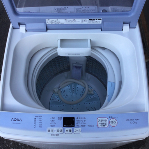 中古　2017年製　洗濯機　7kg　幅52.5　　奥行57.5　　高さ98　 （ｃｍ）　全自動洗濯機　7.0kg