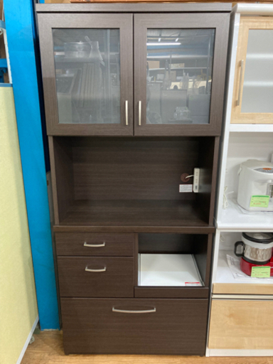 ニトリ キッチンボード コパン 80KB DBR 中古