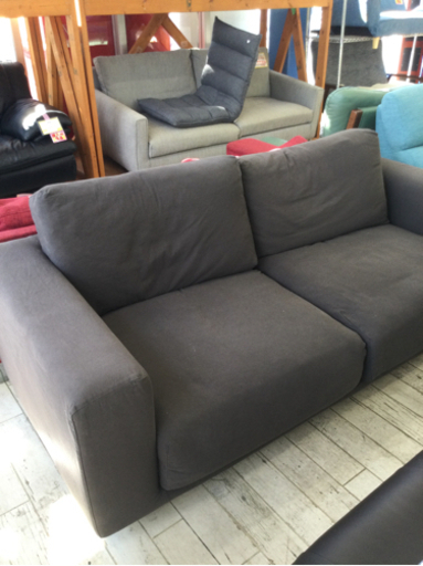 ☆8/6 【✨フェザークッションタイプ 無印良品 2.5シーターフェザーポケットコイルソファ 定価62,000円 ふっくらとした座り心