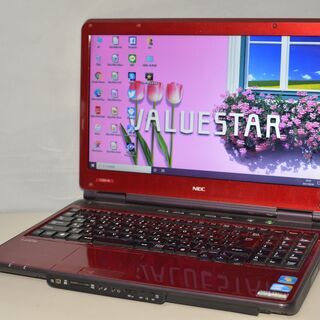 中古ノートパソコン Windows10+office 大容量HDD500GB NEC LL550/Ｗ core i3/メモリ4GB/DVDマルチ/15.6インチ/HDMI/無線/テンキー