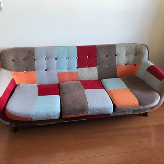 Francfranc フランフラン NAVIA パッチワーク ソファ 2人掛け Francfranc】フランフラン NAVIA SOFA ナビアソファ カラフル