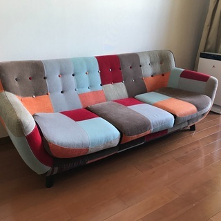 フランフラン NAVIA SOFA ナビア　ソファ カラフル パッチワーク イケア