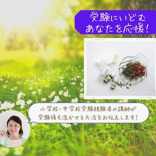 オンライン可　受験を控えているお子様やお母様に！受験を乗り越える!必勝アロマ講座の画像