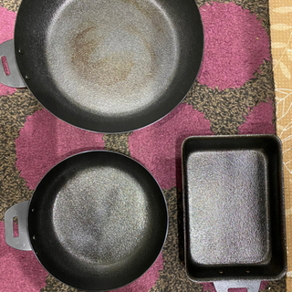 鉄製フライパン3点
