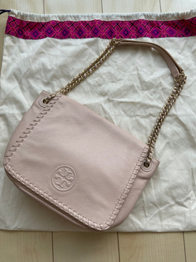 TORY BURCH トリーバーチ　ショルダーバッグ 薄ピンク　レザー