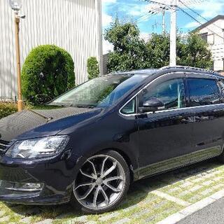 車検5年8月★激速180馬力仕様！VW最上級7人乗りシャラン!極...