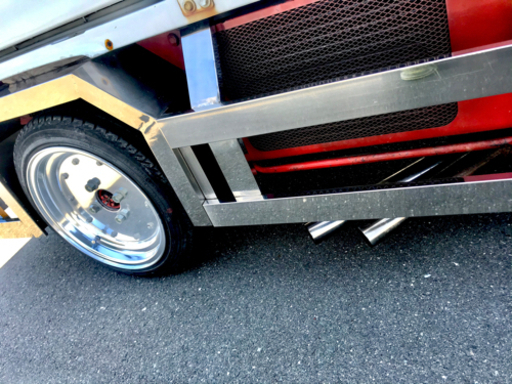 軽トラ　デコトラ　マニ割り　用　マフラー　いえろーちゃんぷオリジナル　キャリィ　ハイゼット　などに　タイコ　サイレンサー