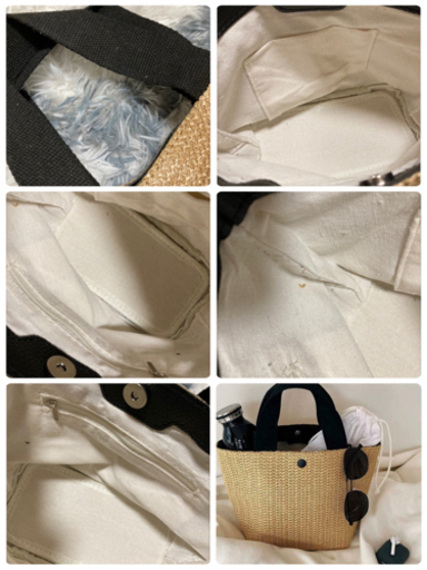 ご購入者様決定꒰未使用꒱麦わら ミニ トート バック カゴ風 ナチュラル バッグ