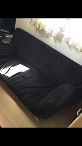 セミダブル ソファー ベット 黒 値下げ交渉します。