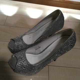 【良品】ラメ パンプス