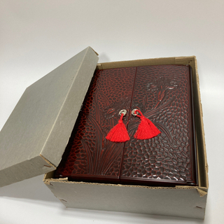 【新品未使用】文書箱　熨斗用ゴム印5種　引出し付の画像