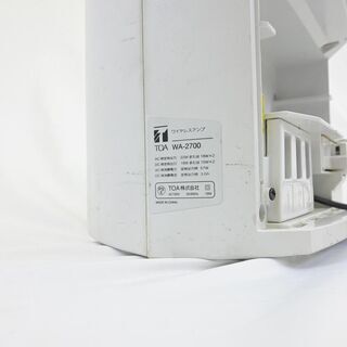 ポータブル型ワイヤレスアンプ　TOA　WA-2700　209Cの画像