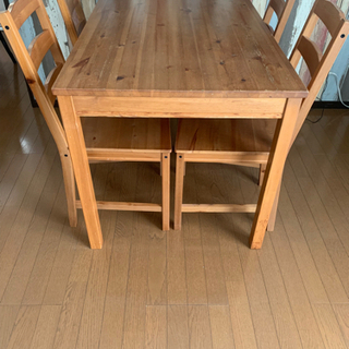 売り切れ IKEA ダイニングセット テーブル イス４脚