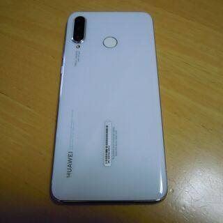超美品 Y!mobile HUAWEI SIMフリー P30lite ホワイト 4GB 64GB
