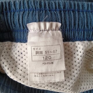 80s ヴィンテージ　コットン　スイムショーツ　120 ショートパンツ　サーフショーツ　水着　送料無料の画像