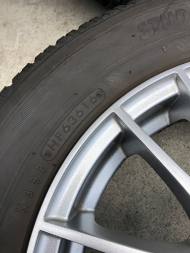 175/65R14バリ山スタッドレスタイヤ付きホイール4本
