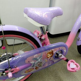 超美品！子供用自転車 18インチ ちいさなプリンセスソフィア パープル