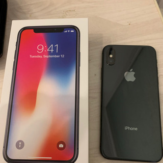 【本日〆切】iPhoneX 256gb simフリー 付属品完備 