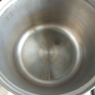 ステンレス　ガラス蓋　多機能鍋　中子付の画像