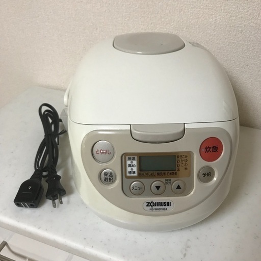 2008年製 象印マイコン炊飯ジャー「NS-WAD10E4」5.5合炊き